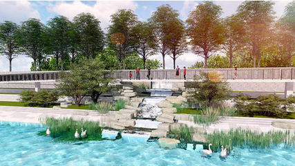 明年5月永引渠全段將現(xiàn)濱水綠廊生態(tài)風貌，景觀工程助力城市生態(tài)蝶變